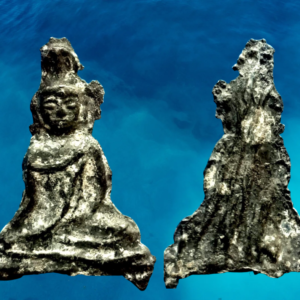 พระนางแขนอ่อนเนื้อชินเงิน กรุเขาพนมเพลิง สุโขทัย