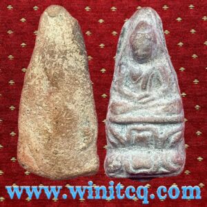 พระเชตุพนเนื้อดินพิมพ์เล็กบัวสองชั้น กรุวัดมหาธาตุ สุโขทัย