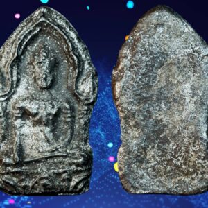 พระยอดขุนพลพิมพ์บัวชั้นเดียว เนื้อชินเงิน กรุวัดพระศรีรัตนมหาธาตุ ลพบุรี