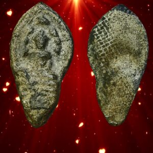 พระนาคปรกใบตำแยเนื้อชินเงิน กรุวัดเจดีย์ราย