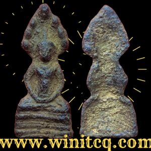 พระปรกอยุธยาทรงเครื่องเนื้อชินเงิน