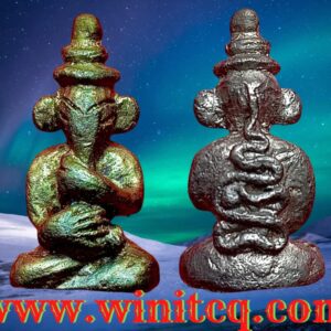 พระพิฆเนศหล่อเนื้อสัมริดเงิน หลวงปู่เจ็ก วัดเขาแดงตะวันตก พัทลุง