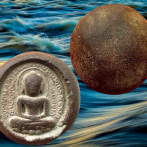 พระซุ้มศรีวิชัย (เม็ดกระดุมศรีวิชัย) กรุพุนพิน  สุราษฎร์ธานี