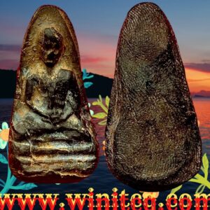 พระรูปเหมือนครูบาเจ้าศรีวิชัยรุ่นอัฐิหลังย่น วัดจามเทวี ลำพูน