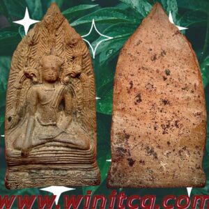 พระซุ้มโพธิ์บัลลังก์เนื้อดินเผาปางมารวิชัย กรุวัดพระศรีรัตนมหาธาตุ ลพบุรี