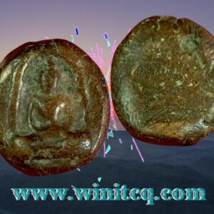 พระกำแพงซุ้มกอพิมพ์เม็ดกระดุม (ขนมเปี๊ยะเล็ก) กรุวัดพิกุล กำแพงเพชร